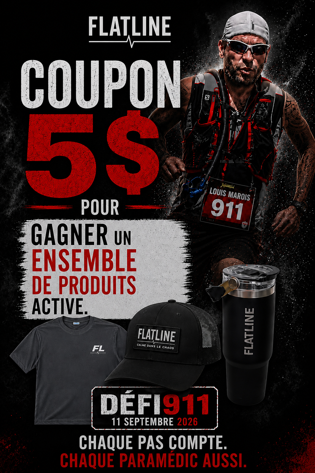 Coupon de participation au tirage pour le défi 911