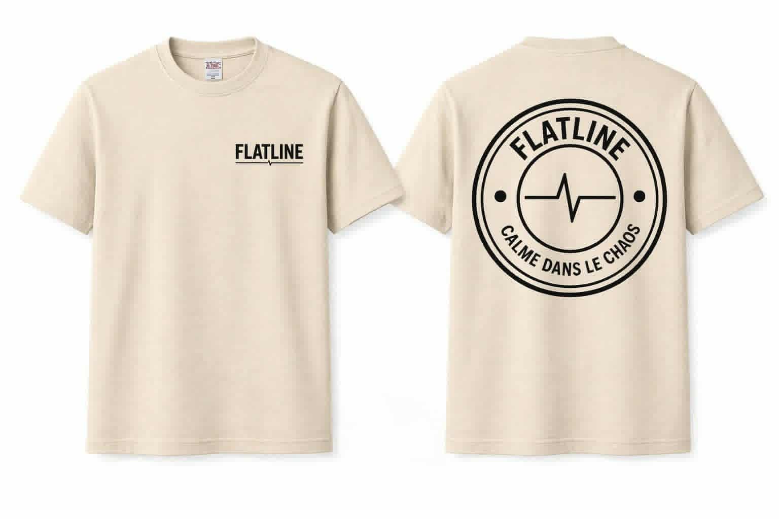 T-Shirt Flatline Original Crème