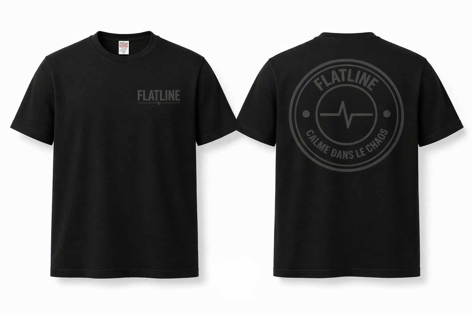 T-Shirt Flatline Original Noir